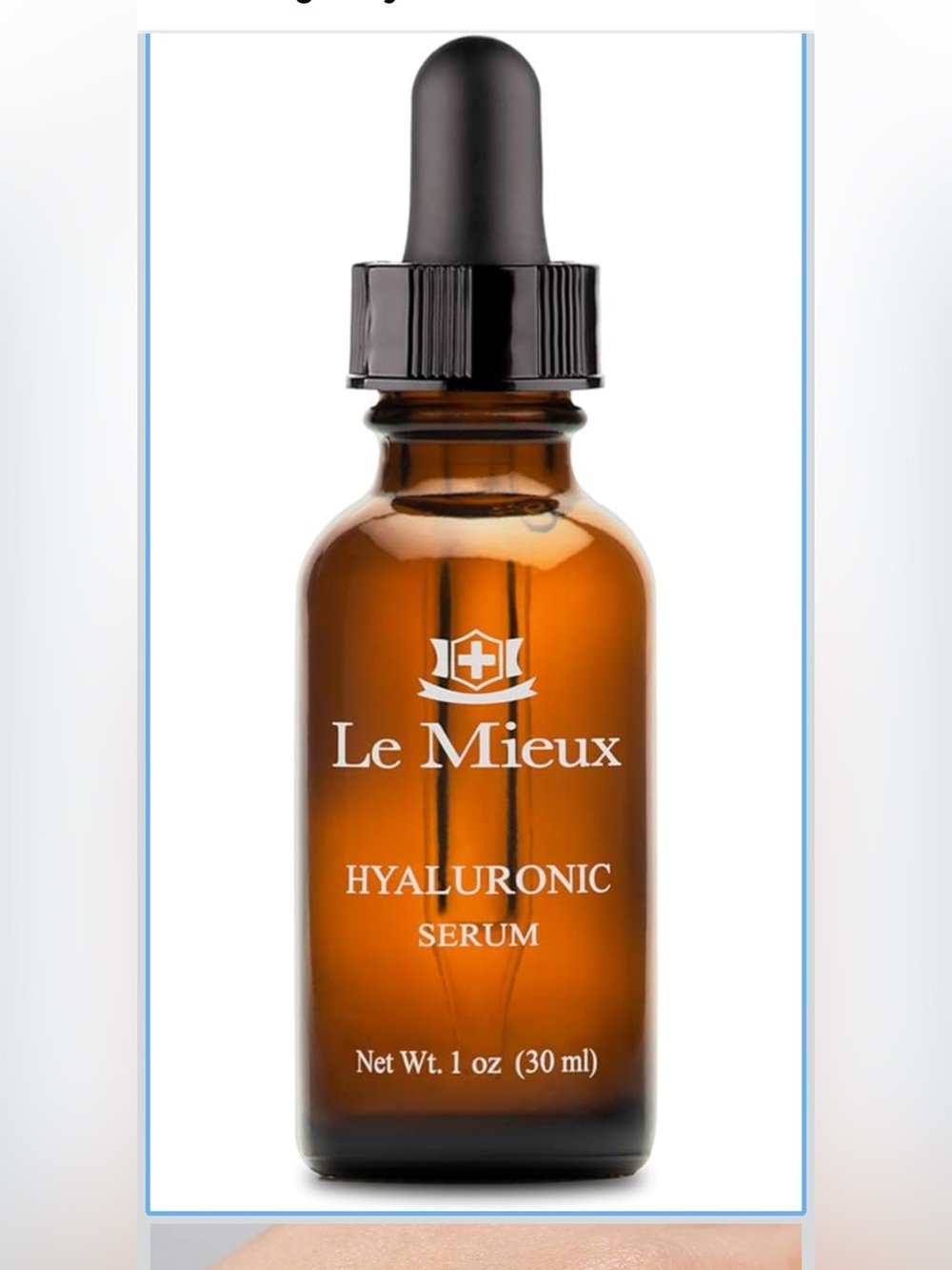 Le Mieux Hyaluronic Serum - Concentrated Hyaluronic Acid Facial 1 oz / 30 ml